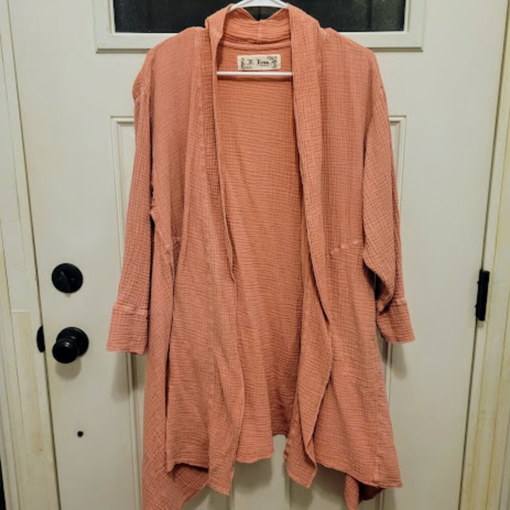 M Rena Open Front Draped Cardigan XL